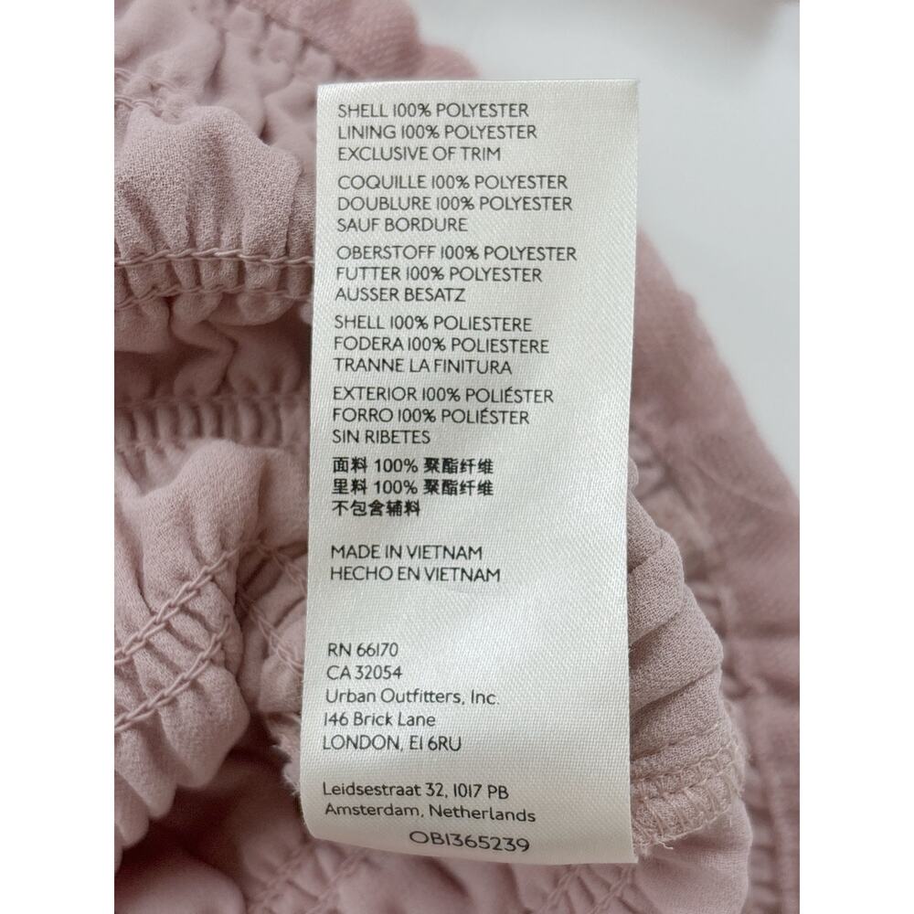 Anthropologie Smocked Cami Tank Top in Pink Size Small - Picture 7 of 10